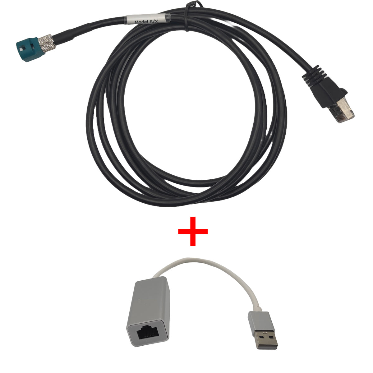 2M Diagnostics Ethernet Cable for Tesla Toolbox + ETH/USB Adapter – Model S/X All Versions