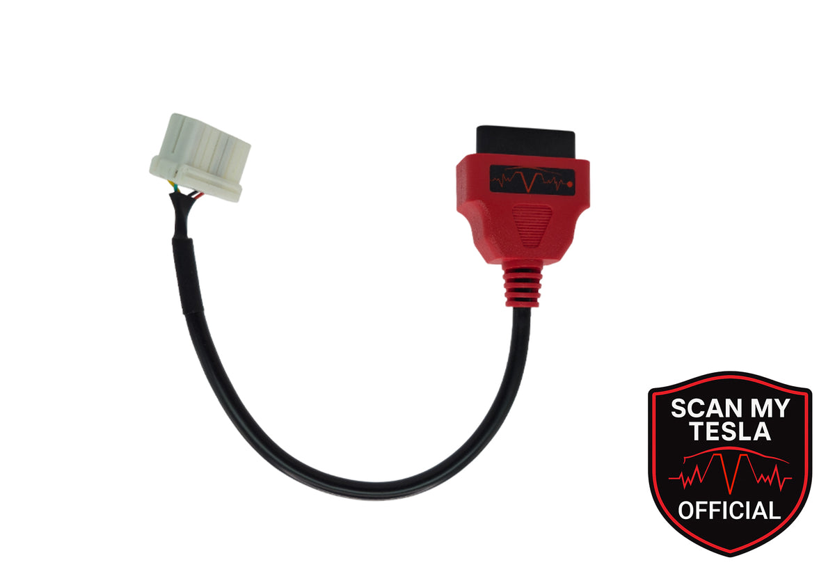 Model S/X ( &lt; 09/2015 ) Diagnosekabel - Scan My Tesla genehmigt